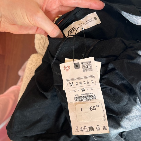 Zara Linen Blend Dress - Picture 5 of 5